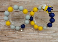 Image 5 of MInion Silicone 2pc Bracelet Stack