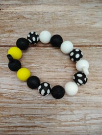 Image 6 of Mouse Mickey Head Silicone Beaded Bracelet for Women Teens and Girls