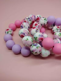 Image 7 of 3pc Floral Fusion Stack Bracelet Set