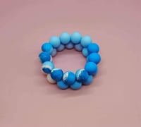 Image 8 of Blue Coastal Wave 3pc Bracelet Stack