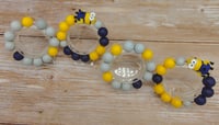 Image 7 of MInion Silicone 2pc Bracelet Stack