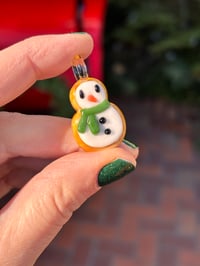 Image 1 of Green scarf snowman 