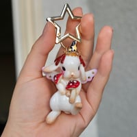 Image 5 of Custom Angel Bunny Bag Charm