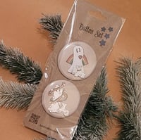 Image 1 of Button Set Pride Pins Set of 2