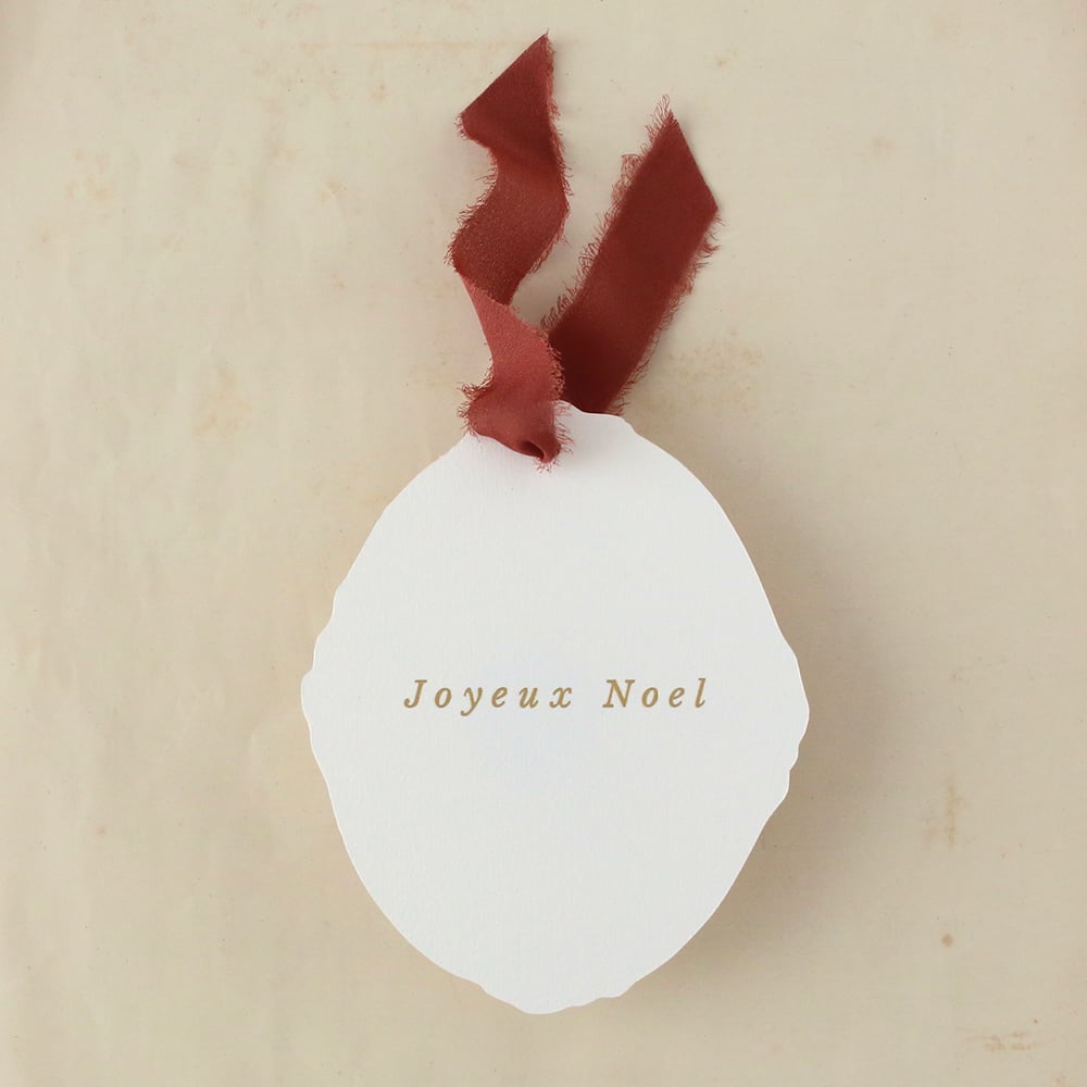 Image of Copy of Carte JOYEUX NOEL / DORE / GRENAT