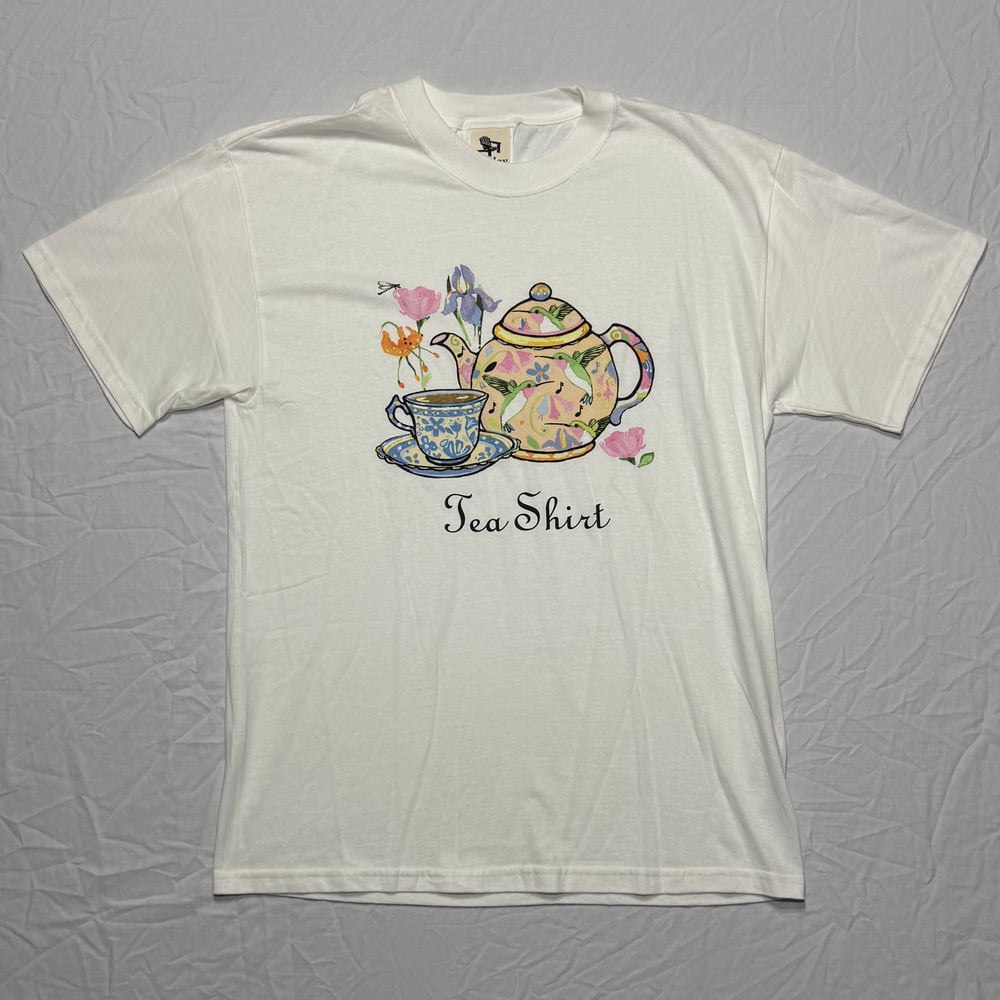 Image of 1990s Tea Shirt Pun Novelty Graphic Tee