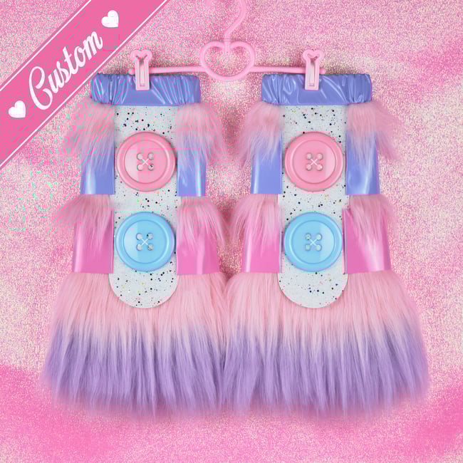 ✰CUSTOM✰ FuturistiCuties fluffy legwarmers