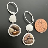 Image 3 of B-side Pebble Earrings (reversible)