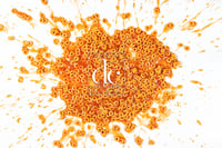 Isolated splattered spaghetti rings. High resolution digital background to download.