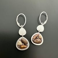 Image 1 of B-side Pebble Earrings (reversible)