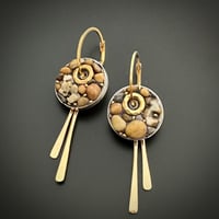 Image 1 of Pebble Coin Earrings 