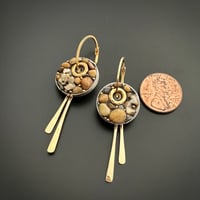 Image 2 of Pebble Coin Earrings 