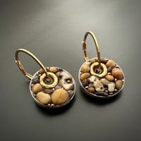 Image 3 of Pebble Coin Earrings 