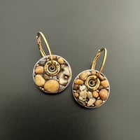 Image 4 of Pebble Coin Earrings 