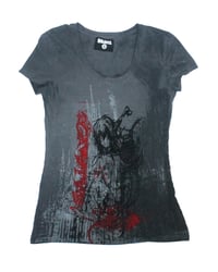 Image 1 of Sacred Ammunition 1/1 Baby Tee Grey