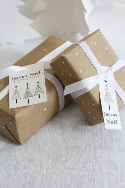 Image of Etiquette cadeaux Noël 