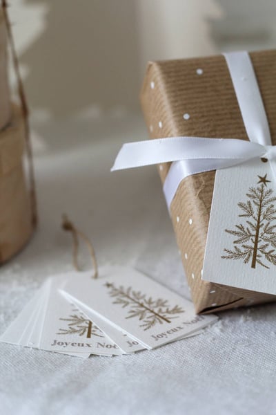 Image of Etiquette cadeau Noël Mon beau sapin