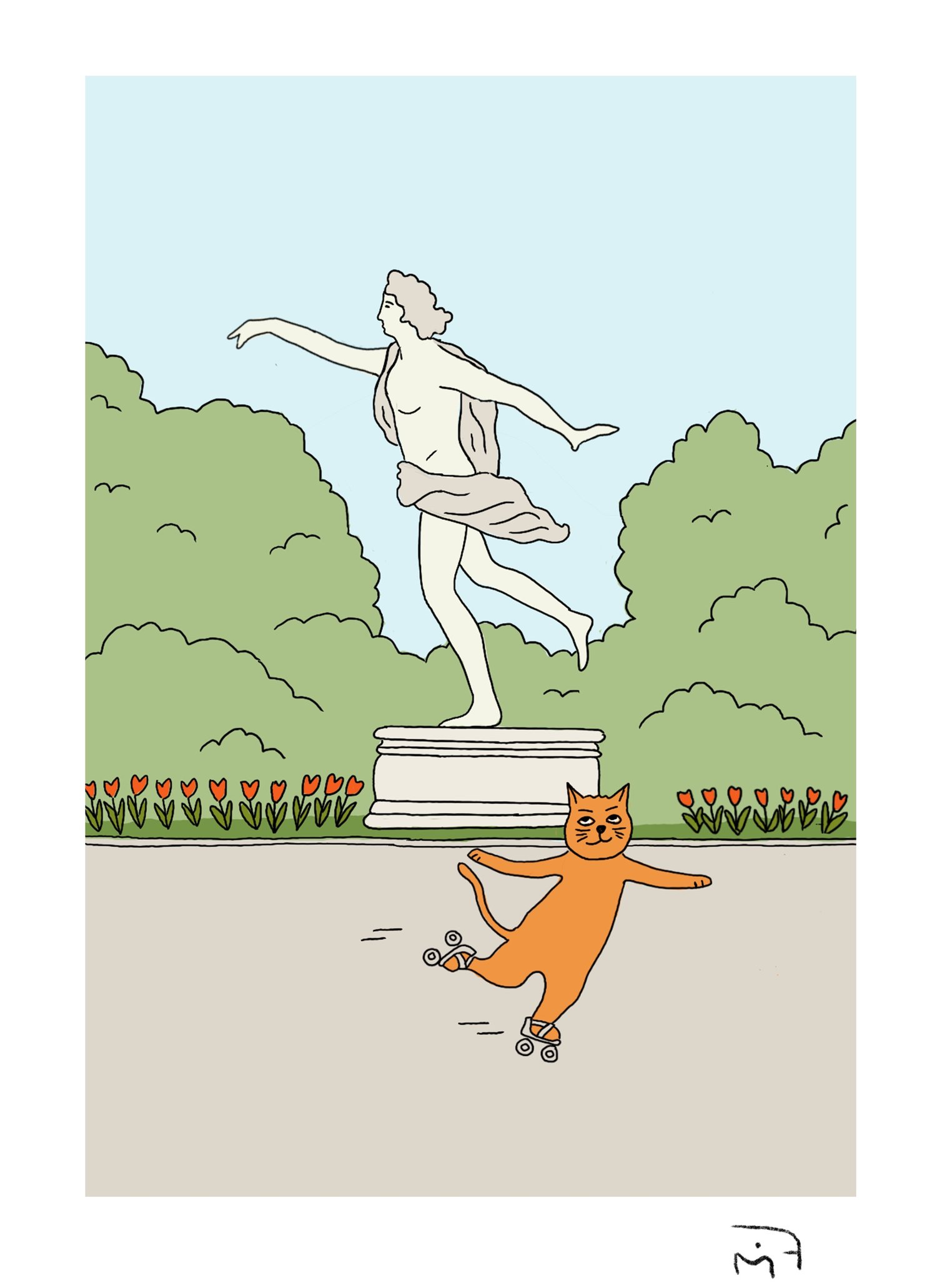 Image of Chat patins