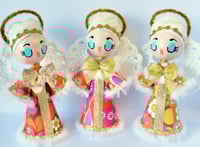 Image 1 of Retro Beehived Angel Christmas Decorations - Large Size