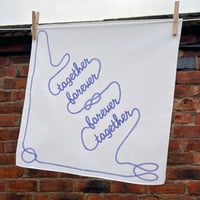 Image 1 of Together Forever Printed Cotton Handkerchief