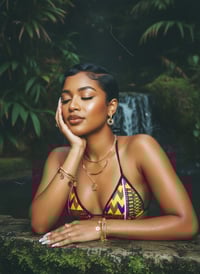 Image 1 of ASHANTI KENTE PRINT BIKINI SET