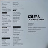 Image 3 of Cólera – Caos Mental Geral LP
