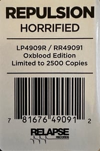 Image 4 of Repulsion - Horrified LP (Red Vinyl)
