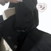 Image 3 of CECIL McBEE Black Hooded Ribbed Jacket