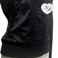 Image 4 of CECIL McBEE Black Hooded Ribbed Jacket