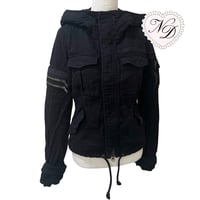 Image 4 of SLY Black Denim Military Jacket 