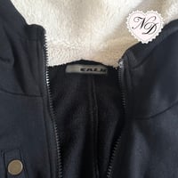 Image 3 of Japanese brand Long Black Ribbed Jacket