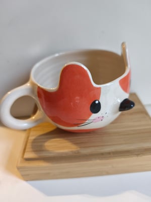Image of Tasse chat orange  foncé 