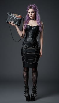 Image 1 of Sad Eyes - Gothic Cross-Body Purse