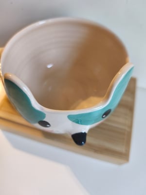 Image of Tasse chat bleu   turquoise 