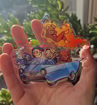 Image 2 of Fantastic Family 4" Epoxy Acrylic Keychain