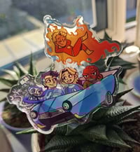 Image 1 of Fantastic Family 4" Epoxy Acrylic Keychain