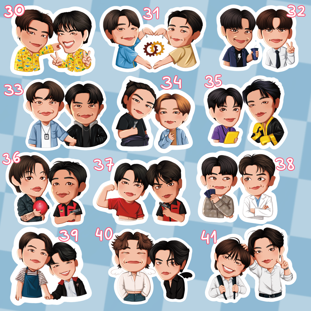 Image of BL /GL CHIBI STICKERS