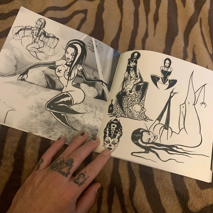 Image of NEW SKETCHES & INKS - 42 page sketchbook of my sexy ghouls 