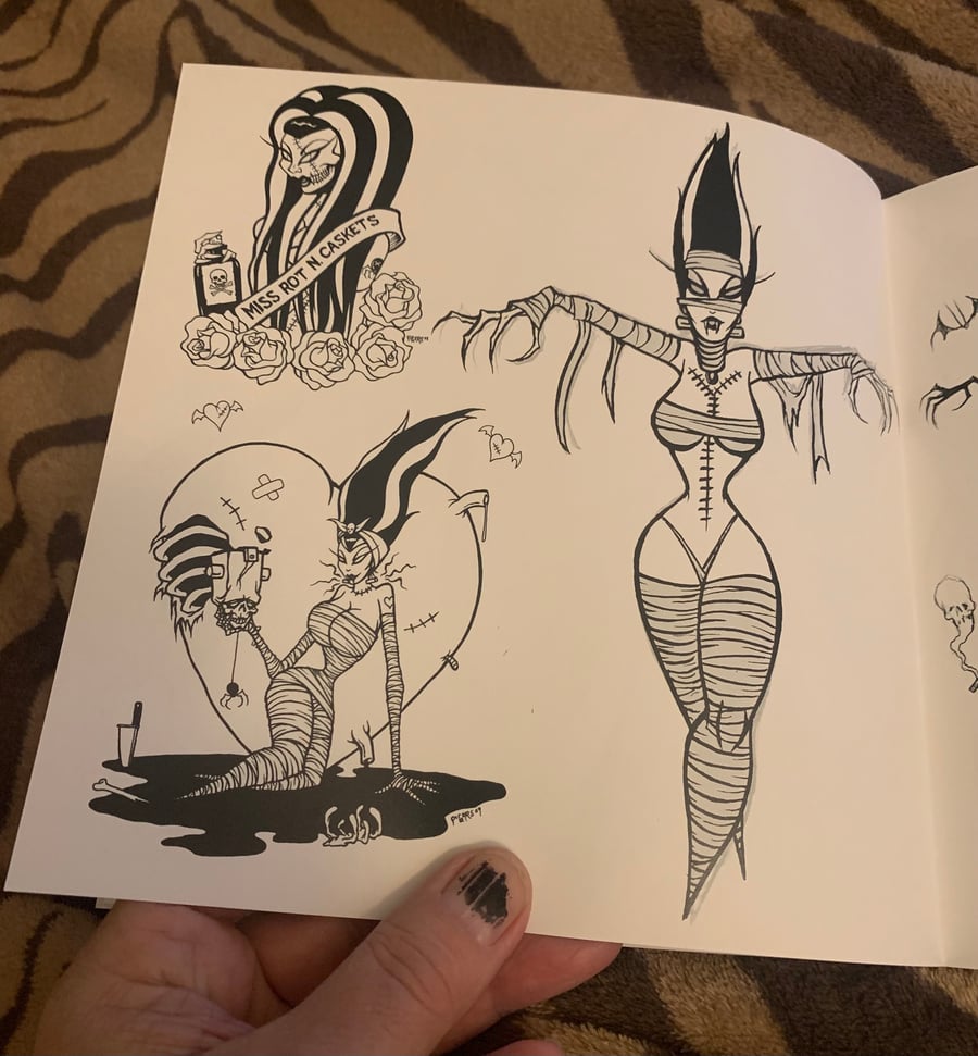 Image of NEW SKETCHES & INKS - 42 page sketchbook of my sexy ghouls 