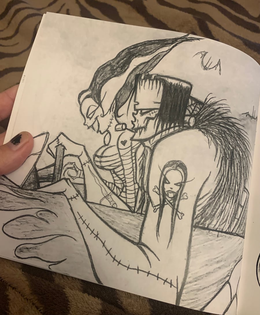 Image of NEW SKETCHES & INKS - 42 page sketchbook of my sexy ghouls 
