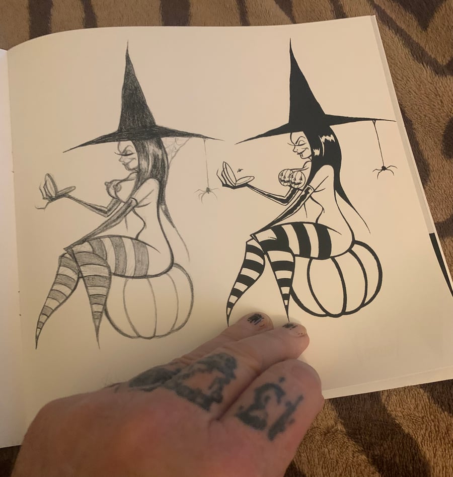 Image of NEW SKETCHES & INKS - 42 page sketchbook of my sexy ghouls 