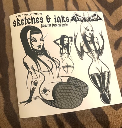 Image of NEW SKETCHES & INKS - 42 page sketchbook of my sexy ghouls 
