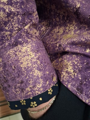 Image of Purple gold splatter 