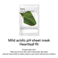 ABIB Mild acidic pH sheet mask Heartleaf Fit 10 Sheets