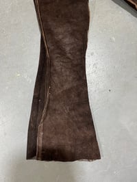 Image 17 of 1960s East West Musical Instruments Full Leather Bell Bottom Pants 28/ 30” Waist 
