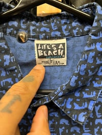 Image 2 of 1980s Life’s A Beach Large Atomic Face Shirt 
