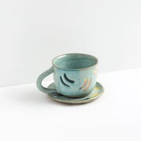 Image 2 of Teal cup