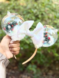 Winter globe mouse ears