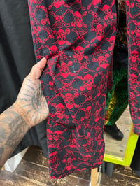 Image 3 of 1980s Life’s A Beach Rare Skull Black & Red Size Sm/ Medium Pants