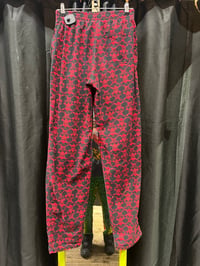 Image 4 of 1980s Life’s A Beach Rare Skull Black & Red Size Sm/ Medium Pants